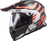 LS2 MX436 Pioneer Evo Adventure Black White Helmet