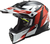 LS2 MX437 Fast Evo Strike Black White Red Helmet