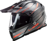 LS2 MX436 Pioneer Evo Knight Matt Titanium Fluo Orange Helmet