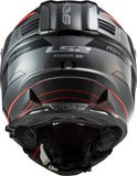 LS2 MX436 Pioneer Evo Knight Matt Titanium Fluo Orange Helmet