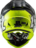 LS2 MX437 Fast Evo Crusher Matt Black Hi-Vis Yellow Helmet