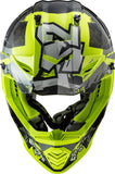 LS2 MX437 Fast Evo Crusher Matt Black Hi-Vis Yellow Helmet