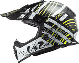 LS2 MX437 Fast Evo Verve Black White Helmet