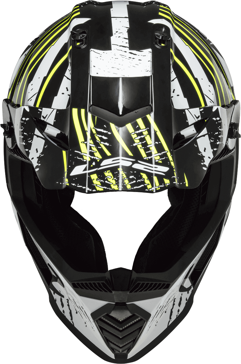 LS2 MX437 Fast Evo Verve Black White Helmet