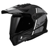 LS2 MX436 Pioneer Hill Matt Black White Helmet