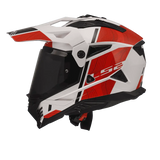 LS2 MX436 Pioneer Hill White Red Helmet