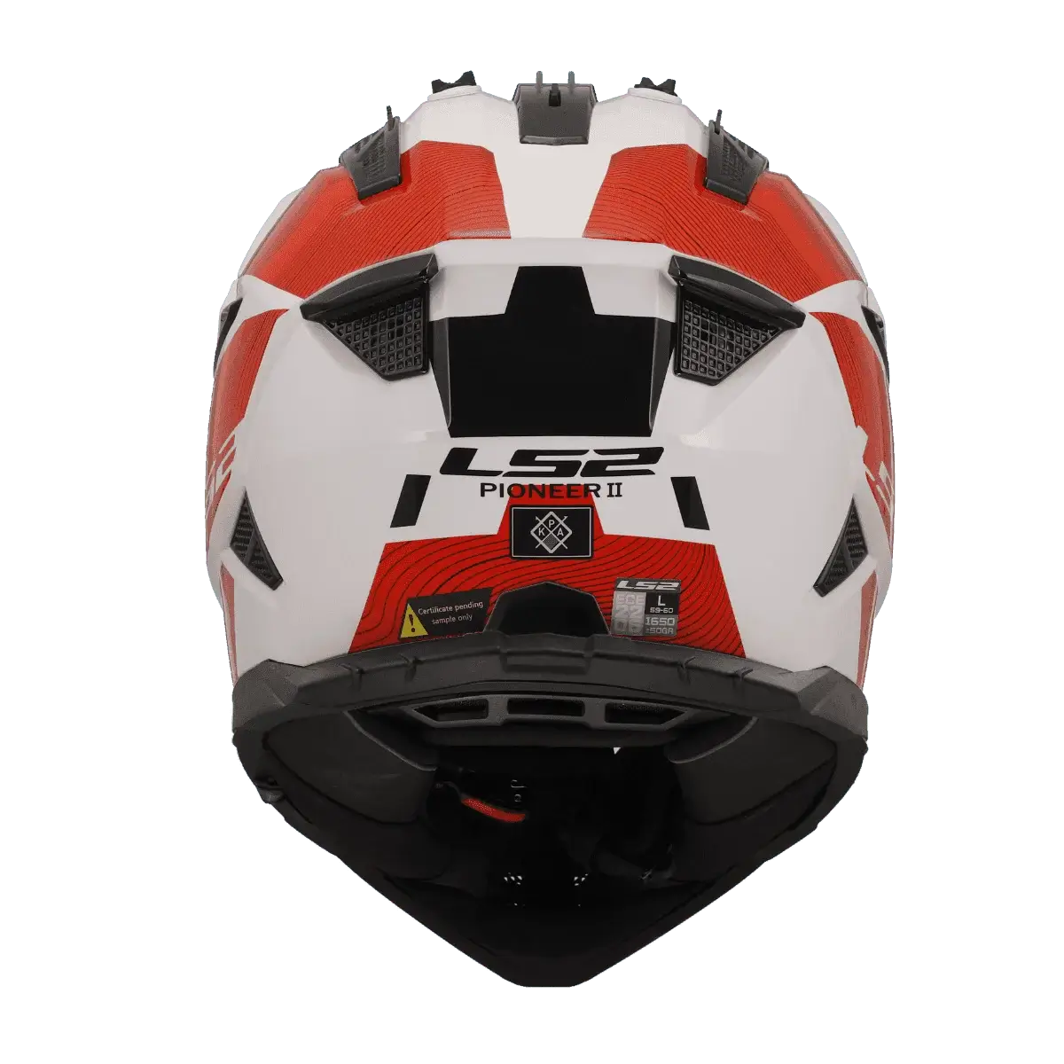 LS2 MX436 Pioneer Hill White Red Helmet