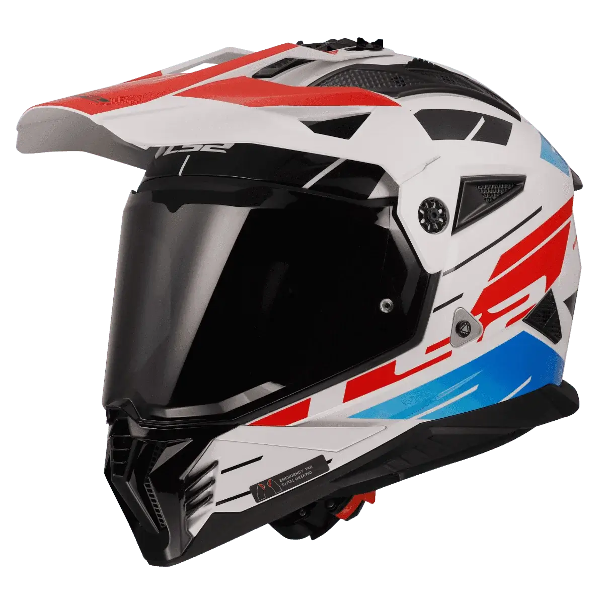 LS2 MX436 Pioneer Namib White Blue Red Helmet
