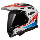 LS2 MX436 Pioneer Namib White Blue Red Helmet