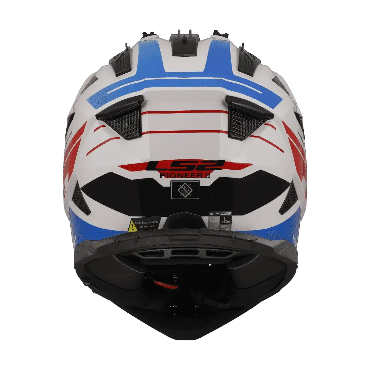 LS2 MX436 Pioneer Namib White Blue Red Helmet