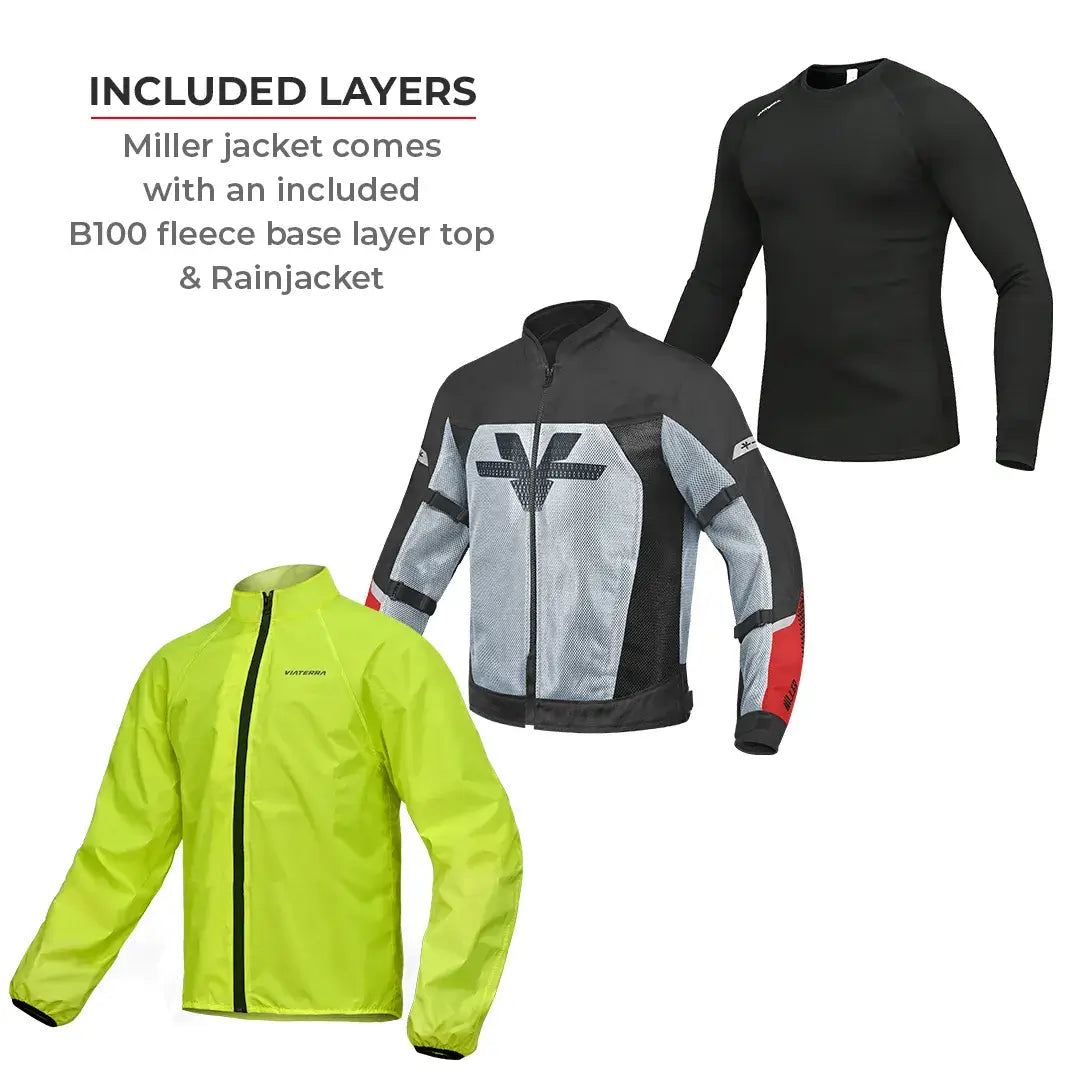 Viaterra Miller Street Mesh Black Riding Jacket
