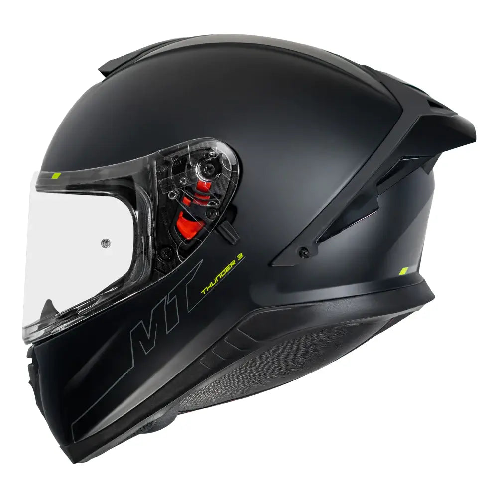 MT Thunder 3 Pro Solid Matt Black Helmet