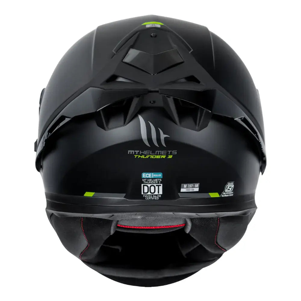 MT Thunder 3 Pro Solid Matt Black Helmet