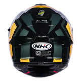 NHK K5R Shield Helmet - Gloss Black Silver & Yellow