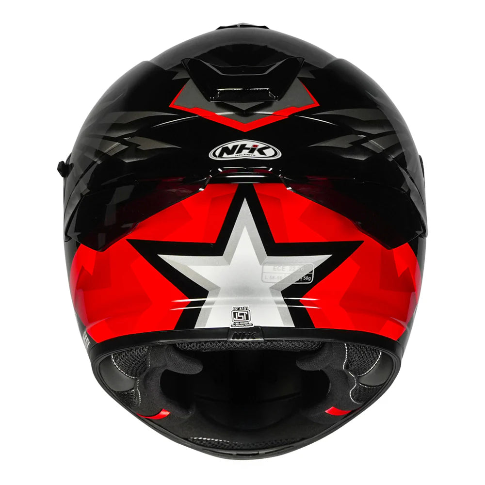 NHK K5R Wingstar Helmet - Black & Red