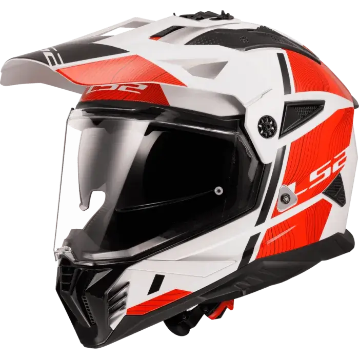 LS2 MX436 Pioneer Hill White Red Helmet