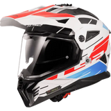 LS2 MX436 Pioneer Namib White Blue Red Helmet