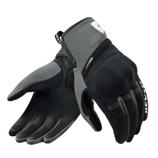 Rev'It Mosca Black Grey Riding Gloves
