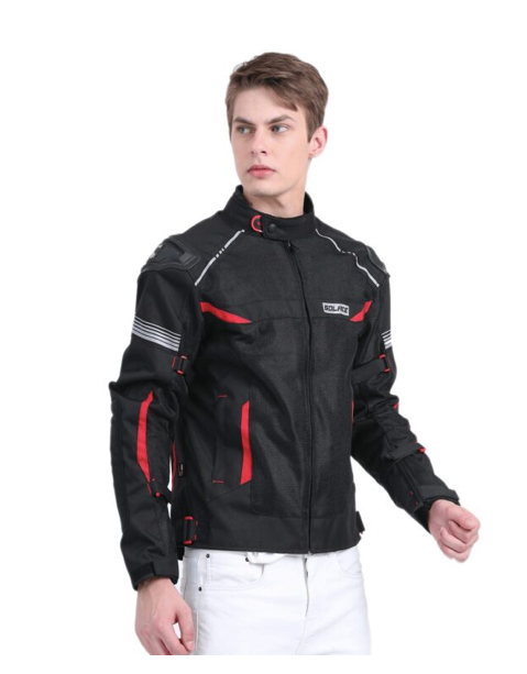 Solace Ramble V2 Black-Red Riding Jacket