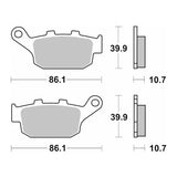 SBS Brake Pad 614 LS ( Rear )