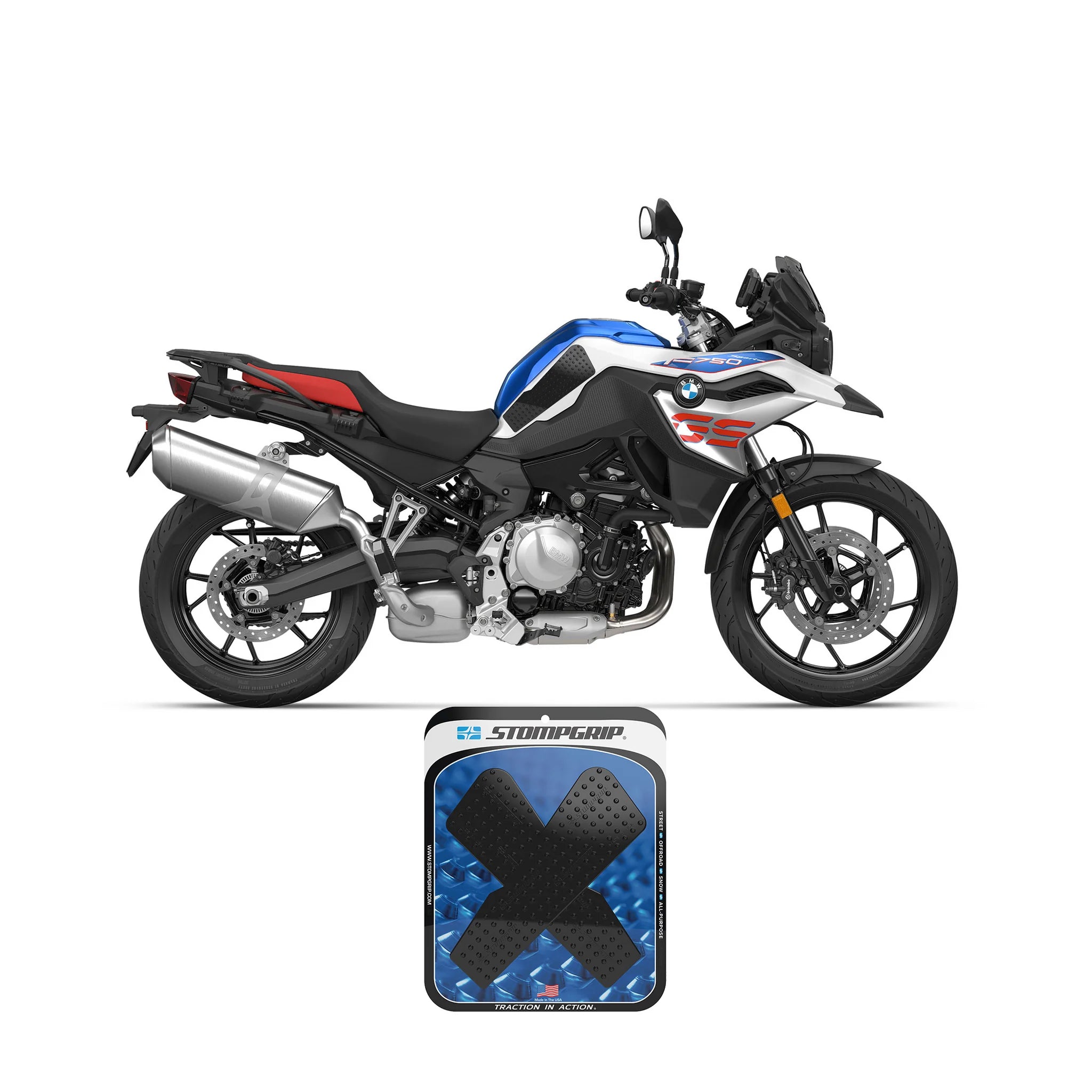 Stompgrips Tank Grips-BMW F750 GS/F850 GS (2019-23)
