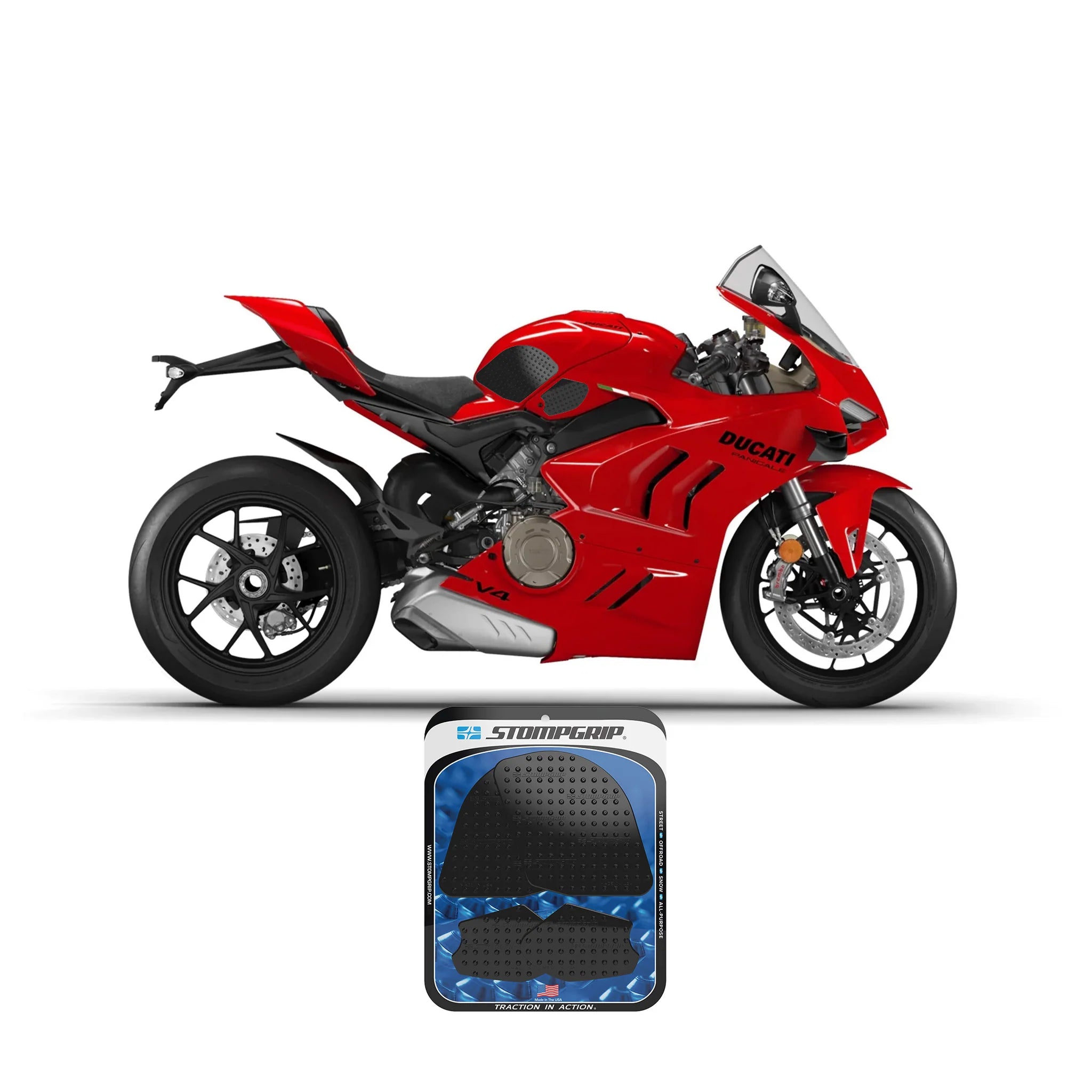 Stompgrip Tank Grip-Ducati Panigale & Streetfighter V4 Series (2022-24)