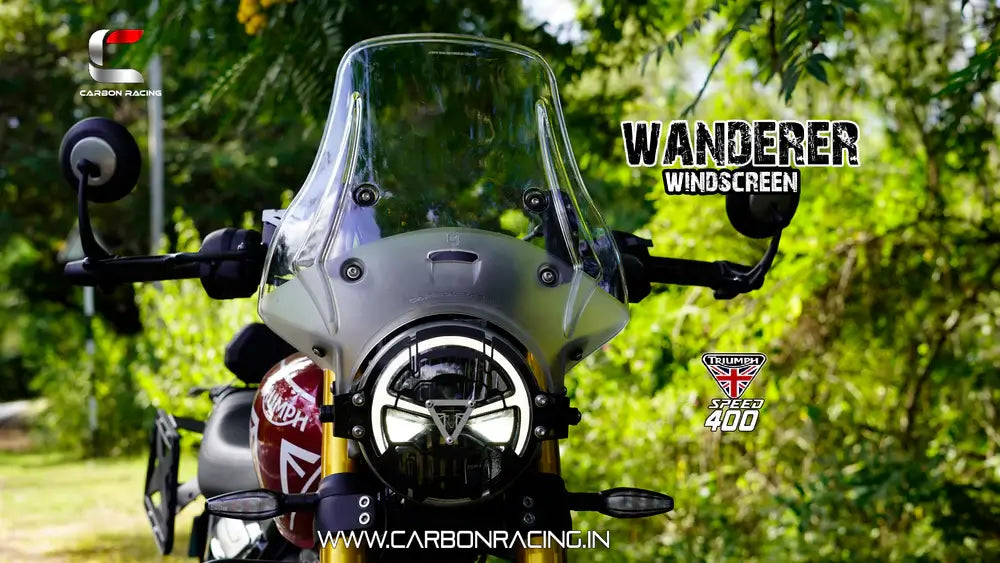 Carbon Racing Wanderer Windscreen for Triumph Speed 400