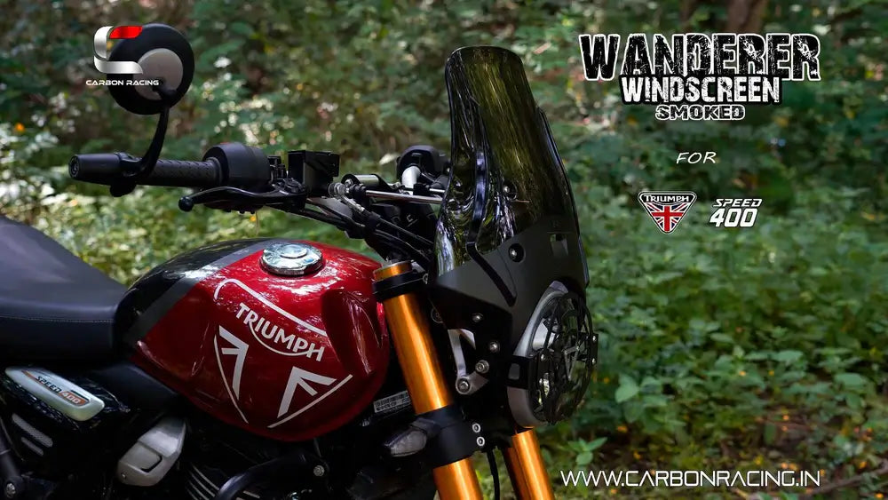 Carbon Racing Wanderer Windscreen for Triumph Speed 400