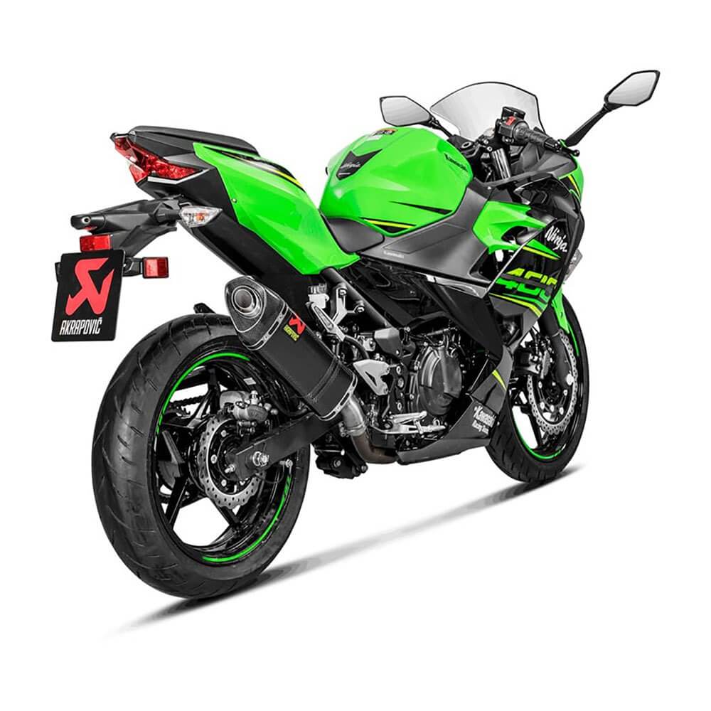 Akrapovic Slip-On Carbon Exhaust for Kawasaki 400