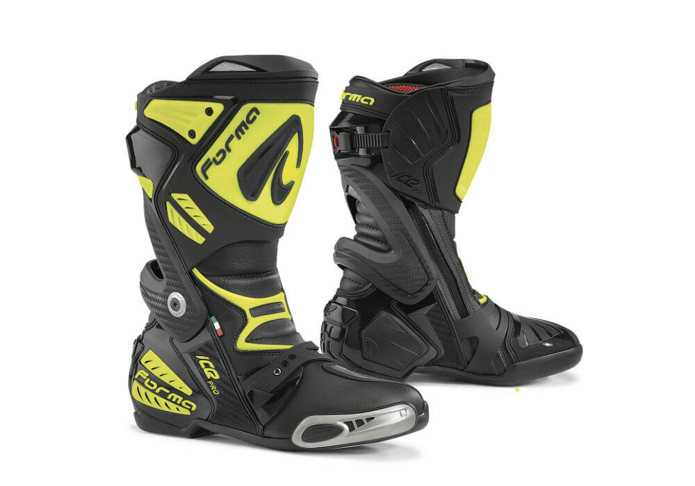 Forma Ice Pro Black Grey Yellow Riding Boots