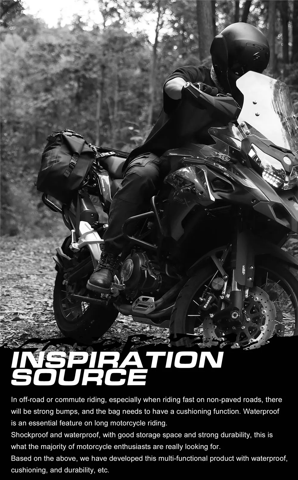 Rhinowalk MT1428 Motorcycle Waterproof Pannier/Saddle Bag