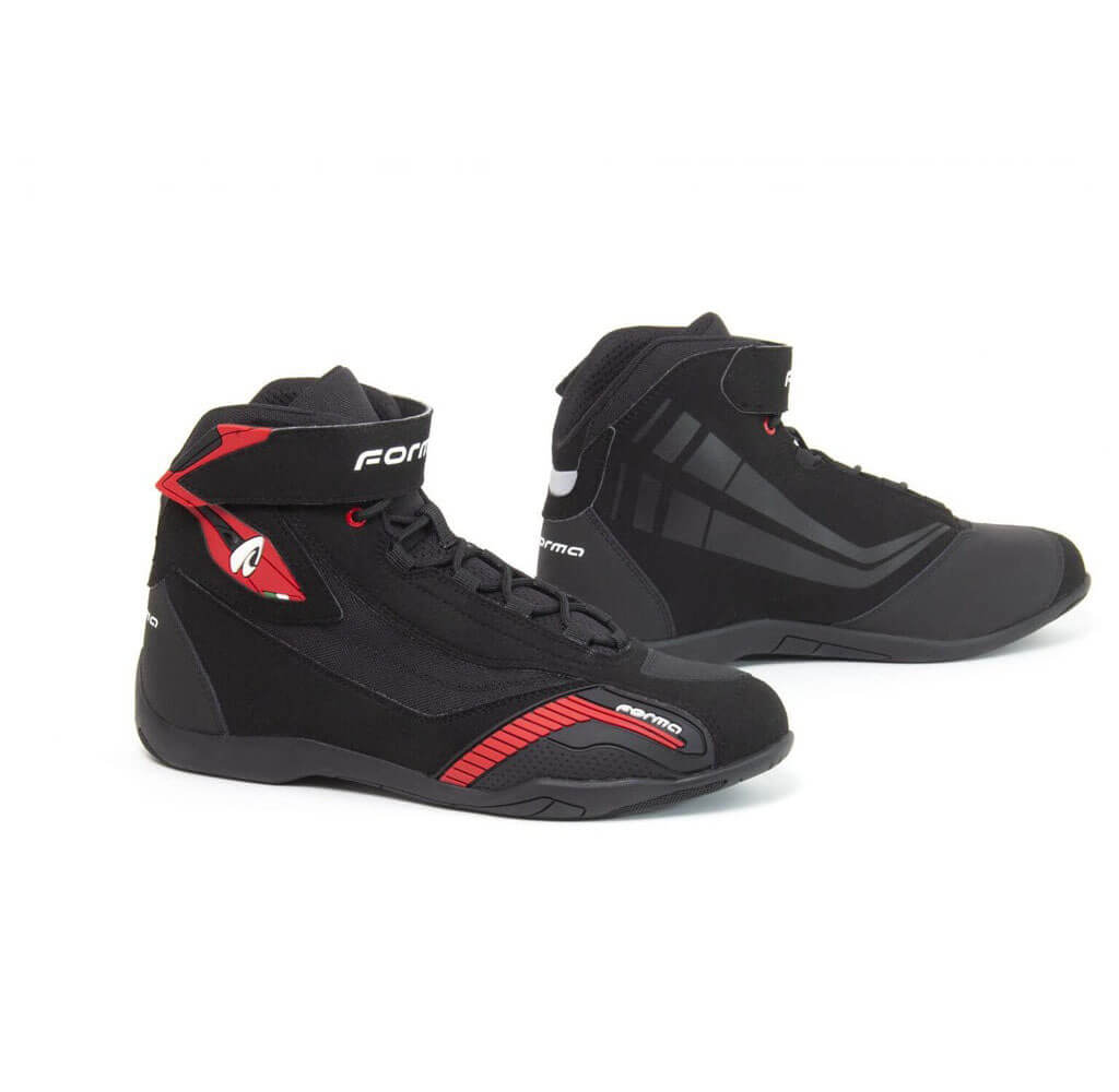 Genesis black red riding boots