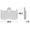 SBS Brake Pad 782 HS ( Front )