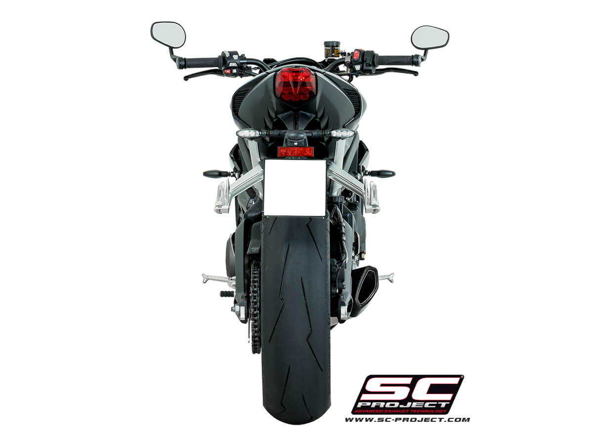SC Project SC1-R Carbon Fiber Exhaust for Street Triple 765