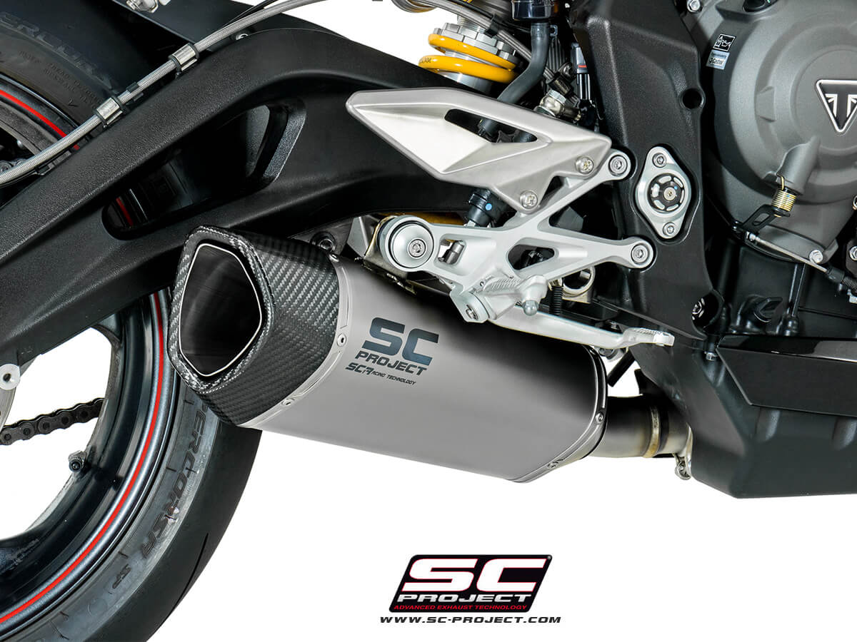 SC Project SC1-R Titanium Exhaust for Street Triple 765