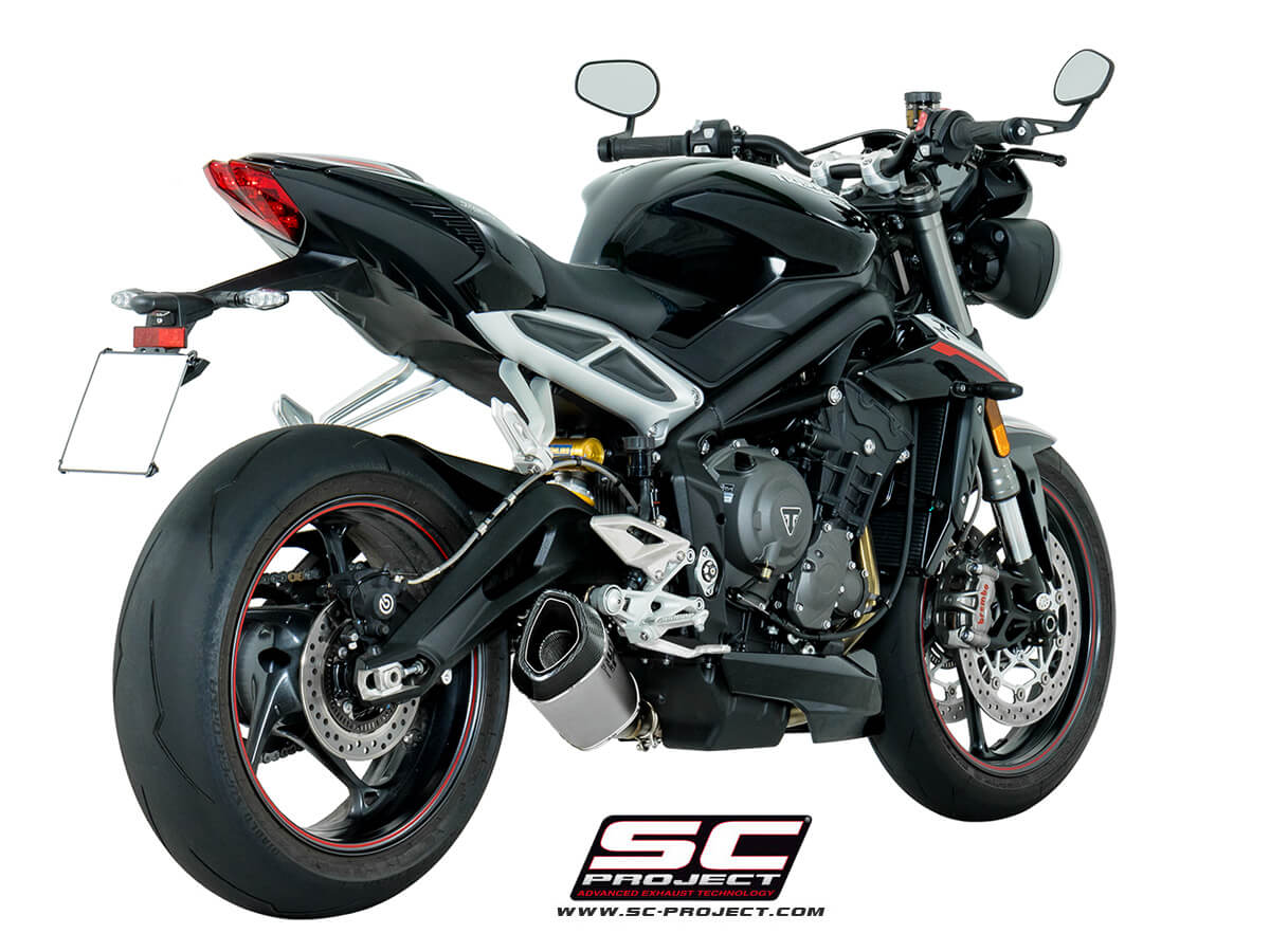 SC Project SC1-R Titanium Exhaust for Street Triple 765