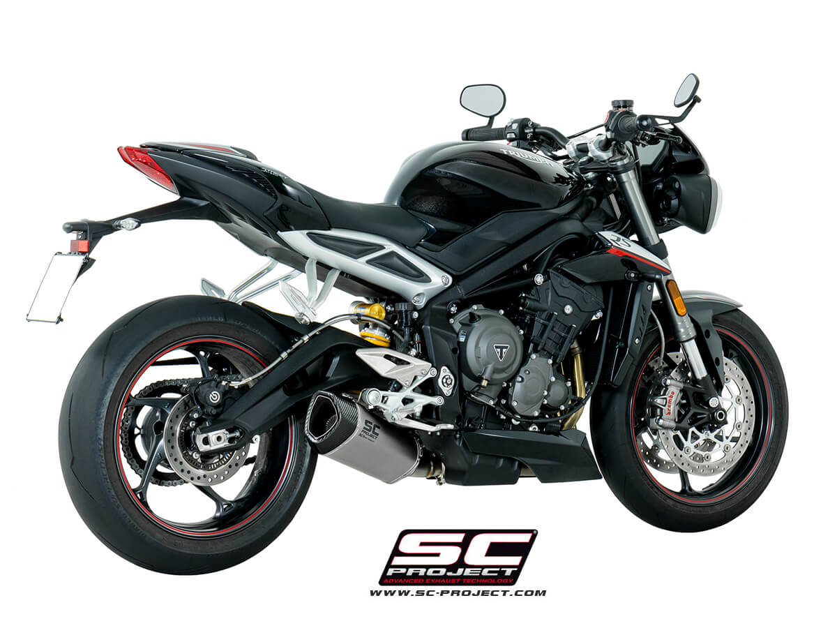 SC Project SC1-R Titanium Exhaust for Street Triple 765