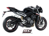 SC Project SC1-R Carbon Fiber Exhaust for Street Triple 765