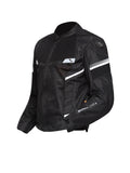 bikeratti black white motorcycle riding jacket