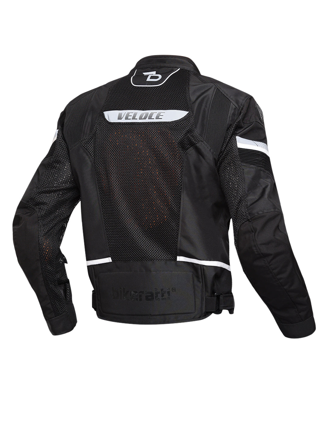 bikeratti black white motorcycle riding jacket