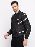 bikeratti black white motorcycle riding jacket