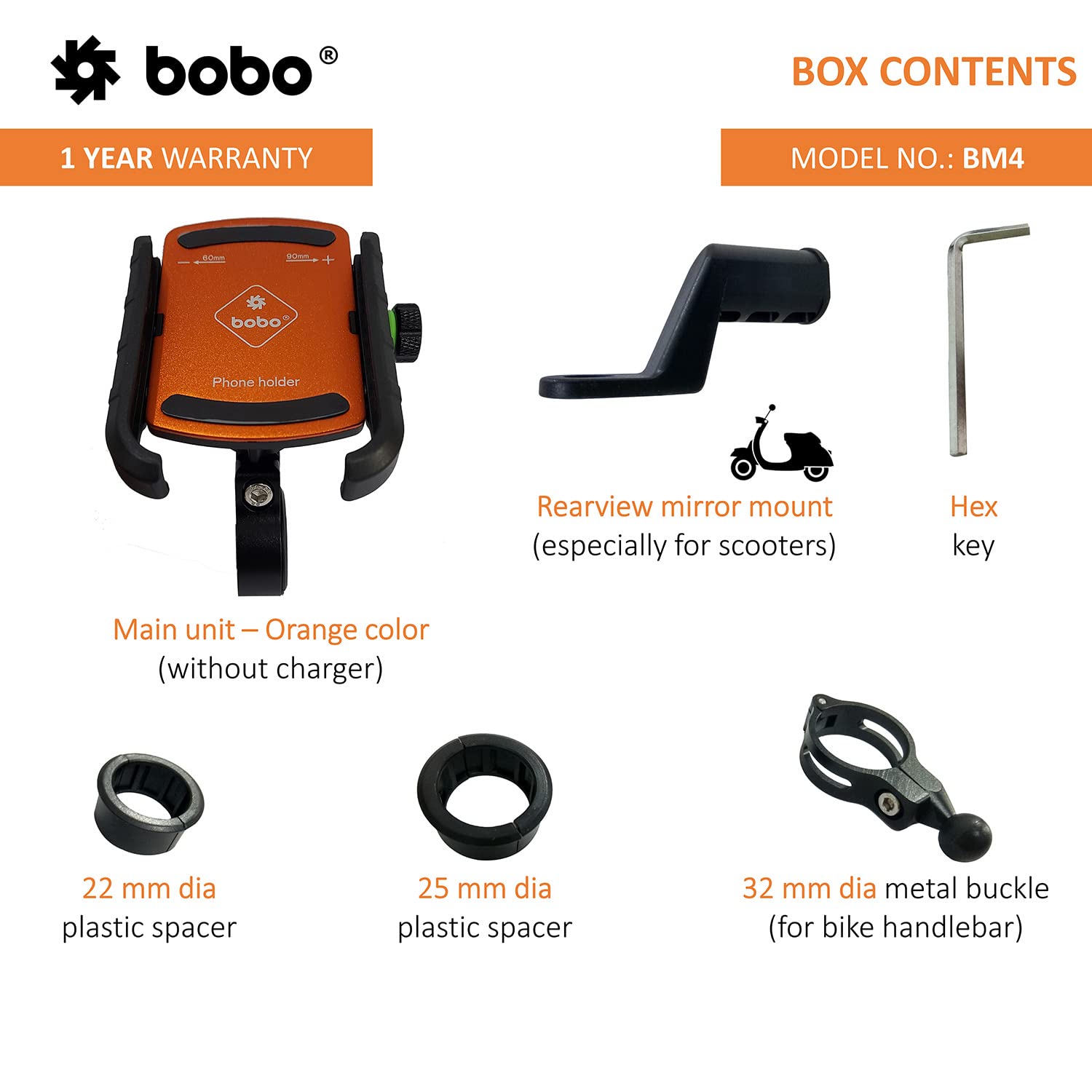 Buy Bobo phone holder mount at Riderz Planet