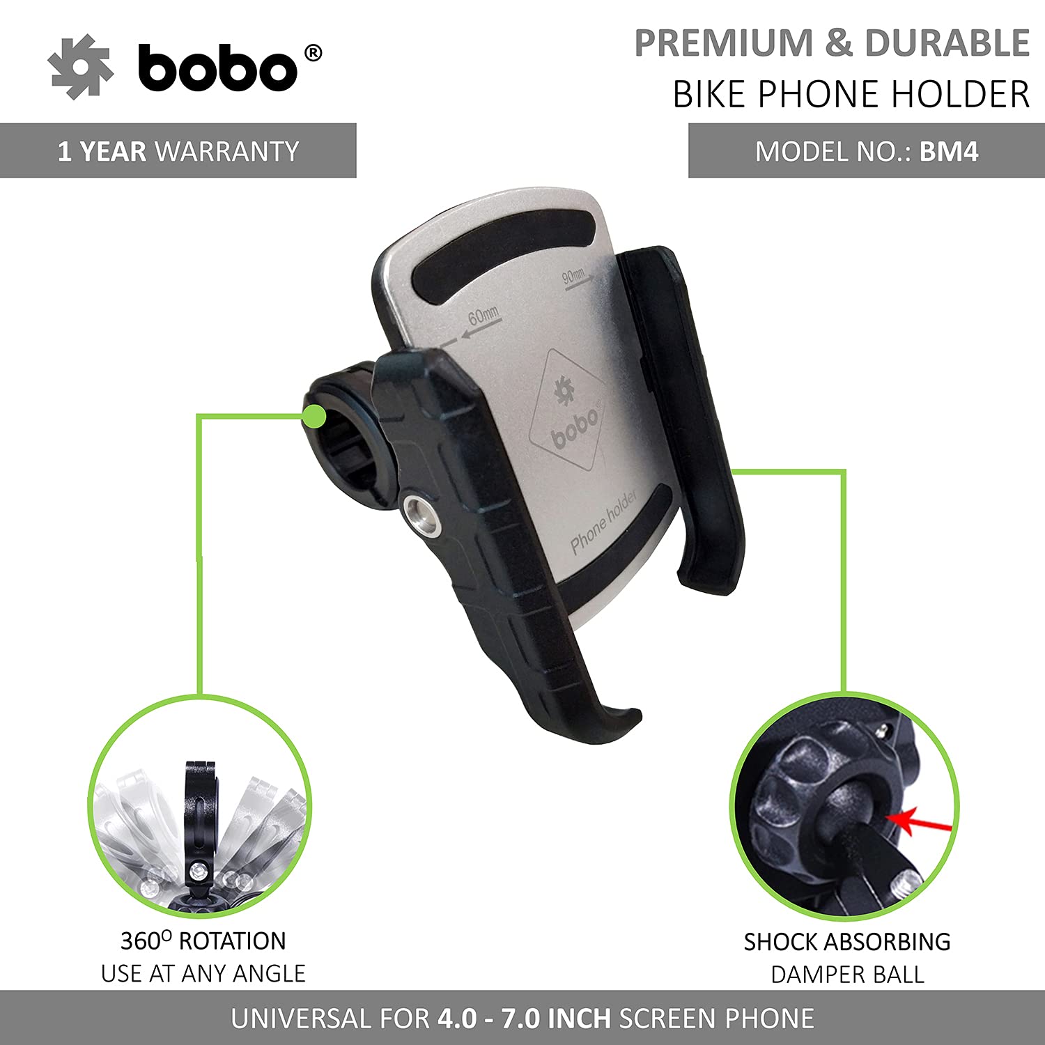 Buy Bobo phone holder mount at Riderz Planet