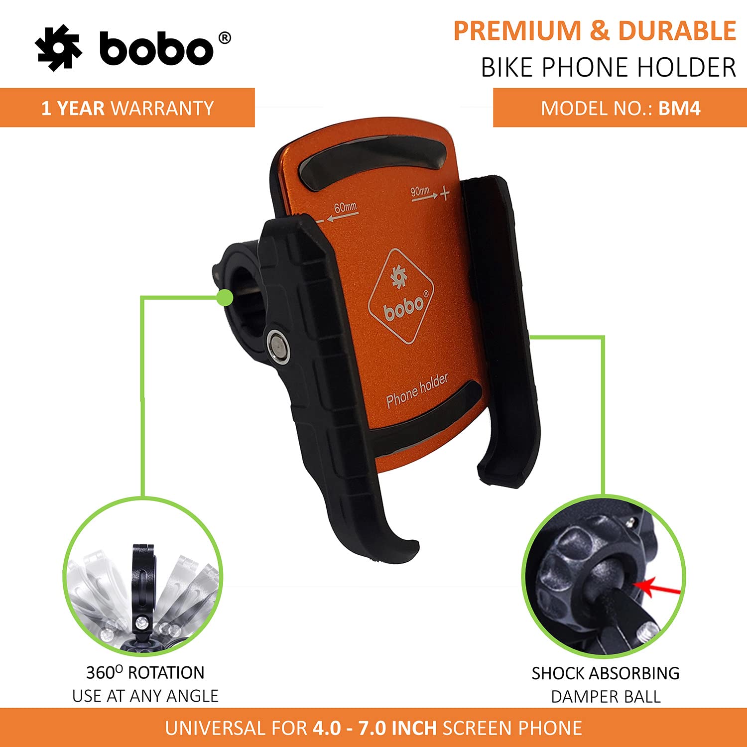 Buy Bobo phone holder mount at Riderz Planet