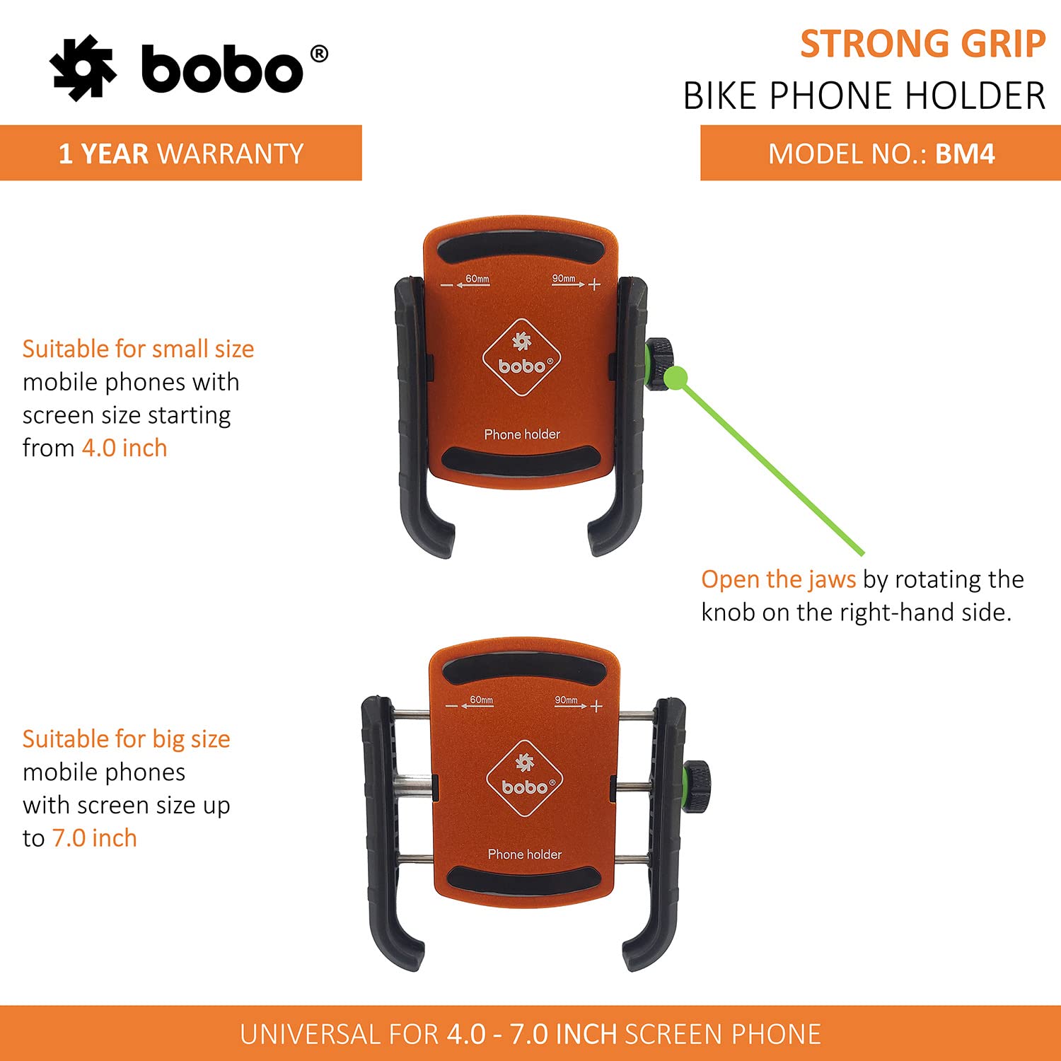 Buy Bobo phone holder mount at Riderz Planet