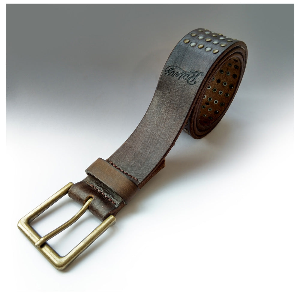 Riderz Handmade Riveted Leather Belt - RiderzPlanet