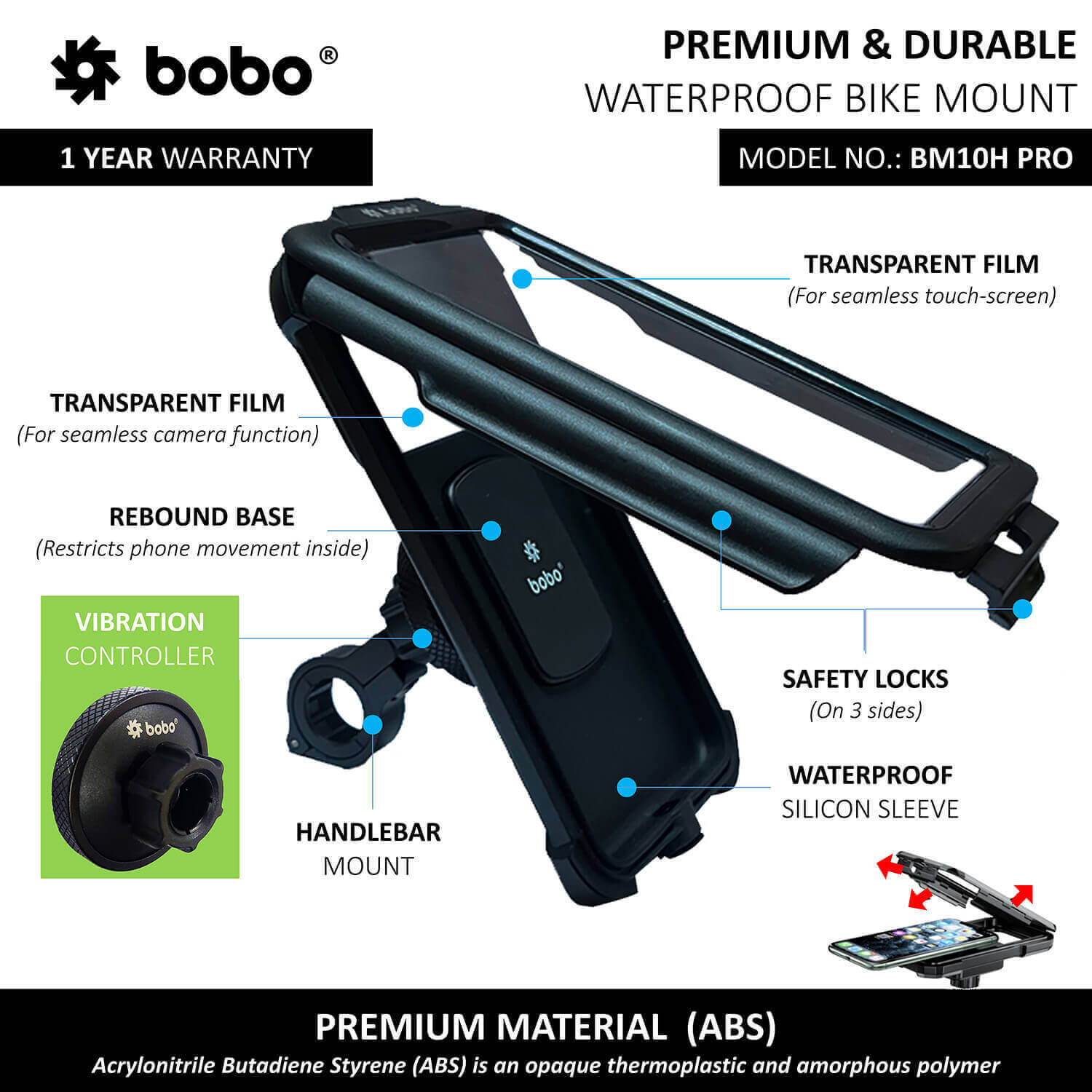 BOBO BM10H Pro Phone Mount