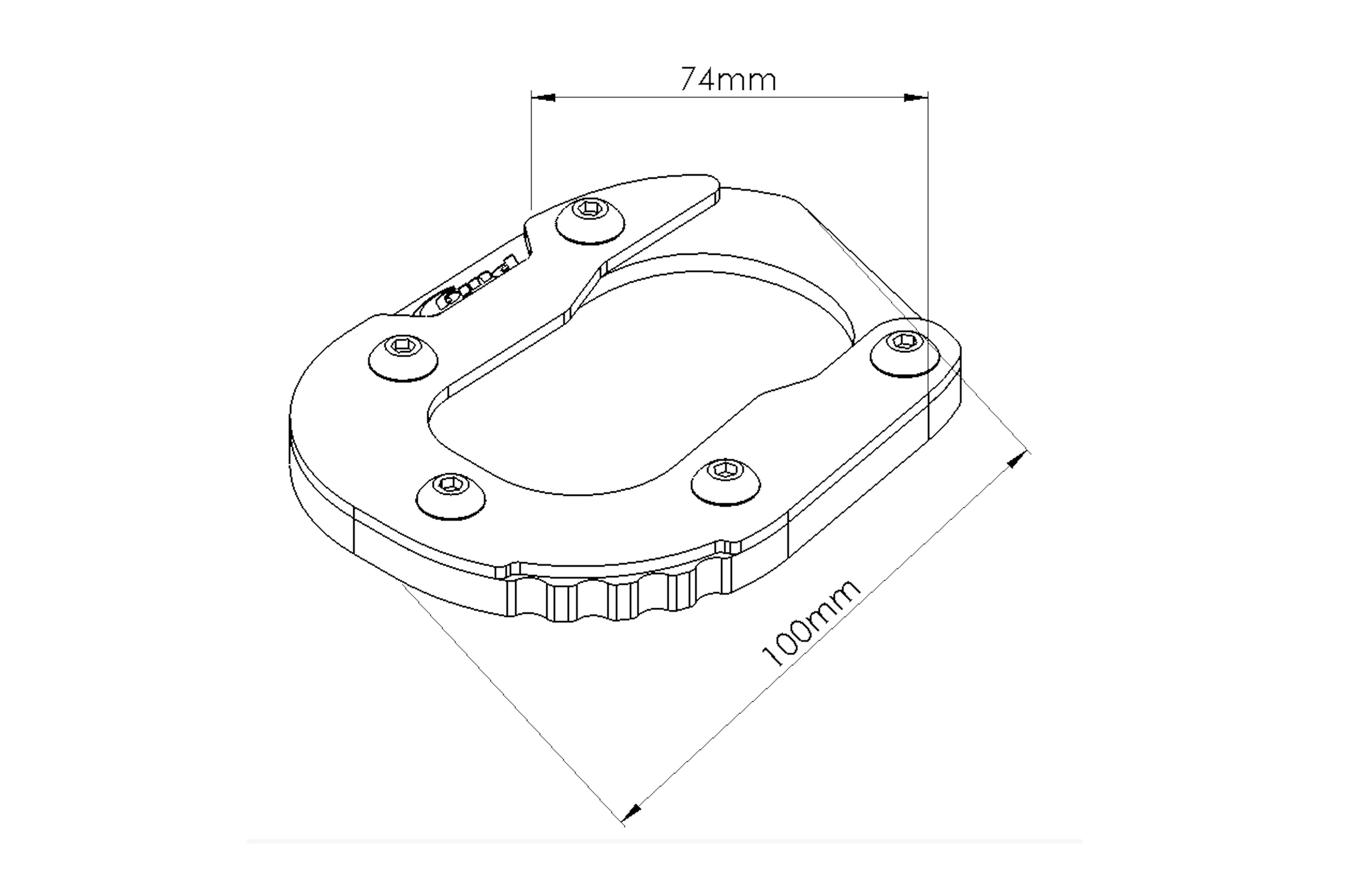 Buy Puig side stand extender for bmw at Riderz Planet