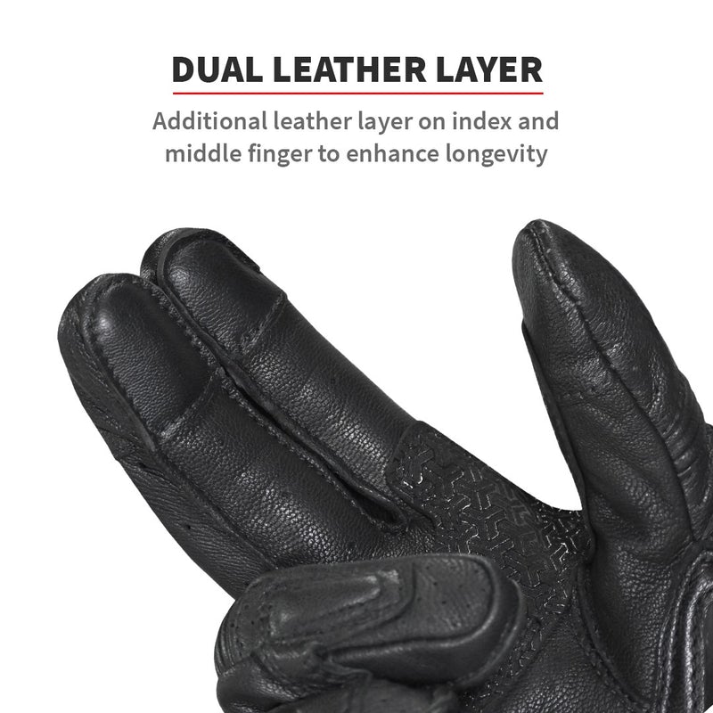Buy Viaterra grid leather gloves at Riderz Planet