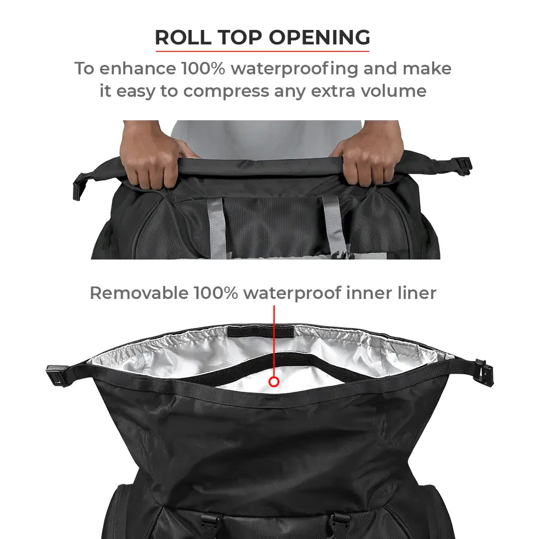 Viaterra Hammerhead 75L Universal Motorcycle Tailbag